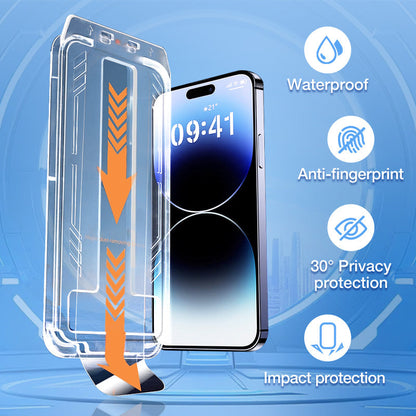 📱 iPhone Tempered Anti-Peeking Screen Protector - No Bubbles No Dust🙋‍♀️